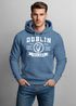 Hoodie Herren Dublin Irland Retro Design Print Aufdruck Kapuzen-Pullover Männer Fashion Streetstyle Neverless®preview