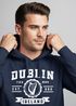 Hoodie Herren Dublin Irland Retro Design Print Aufdruck Kapuzen-Pullover Männer Fashion Streetstyle Neverless®preview