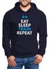 Hoodie Herren Eat Sleep Train Repeat Moonworks®preview