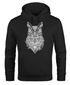 Hoodie Herren Eule Atzekenmuster Boho Bohamian Atzec Owl geometrisch Kapuzen-Pullover Männer Neverless®preview