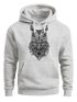 Hoodie Herren Eule Atzekenmuster Boho Bohamian Atzec Owl geometrisch Kapuzen-Pullover Männer Neverless®preview