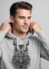 Hoodie Herren Eule Atzekenmuster Boho Bohamian Atzec Owl geometrisch Kapuzen-Pullover Männer Neverless®preview