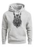 Hoodie Herren Eule Atzekenmuster Boho Bohamian Atzec Owl geometrisch Kapuzen-Pullover Männer Neverless®preview