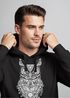 Hoodie Herren Eule Atzekenmuster Boho Bohamian Atzec Owl geometrisch Kapuzen-Pullover Männer Neverless®preview