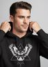 Hoodie Herren Eule Kapuzen-Pullover Neverless®preview