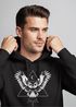 Hoodie Herren Eule Kapuzen-Pullover Neverless®preview