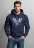 Hoodie Herren Eule Kapuzen-Pullover Neverless®preview
