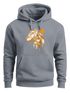 Hoodie Herren Fashion Polygon Print Luchs Wald Tiere Outdoor Motiv Aufdruck Streetstyle Neverless®preview