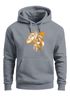 Hoodie Herren Fashion Polygon Print Luchs Wald Tiere Outdoor Motiv Aufdruck Streetstyle Neverless®preview