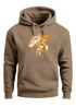 Hoodie Herren Fashion Polygon Print Luchs Wald Tiere Outdoor Motiv Aufdruck Streetstyle Neverless®preview