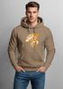 Hoodie Herren Fashion Polygon Print Luchs Wald Tiere Outdoor Motiv Aufdruck Streetstyle Neverless®preview