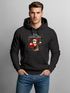 Hoodie Herren Frohe Weihnachten Rentier Rudolf Weihnachtspullover Männer Kapuzen-Pullover Moonworks®preview