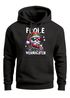 Hoodie Herren Frohe Weihnachten Santa Biker Aufdruck Kapuzen-Pullover Weihnachtspullover Männer Moonworks®preview