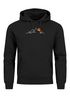 Hoodie Herren Frontprint Line-Art Berge Wandern Natur Outdoor Fashion Kapuzen-Pullover Männer Neverless®preview