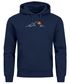 Hoodie Herren Frontprint Line-Art Berge Wandern Natur Outdoor Fashion Kapuzen-Pullover Männer Neverless®preview