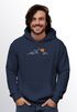 Hoodie Herren Frontprint Line-Art Berge Wandern Natur Outdoor Fashion Kapuzen-Pullover Männer Neverless®preview