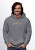 Hoodie Herren Frontprint Line-Art Berge Wandern Natur Outdoor Fashion Kapuzen-Pullover Männer Neverless®preview