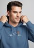 Hoodie Herren Frontprint Line-Art Berge Wandern Natur Outdoor Fashion Kapuzen-Pullover Männer Neverless®preview