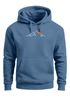 Hoodie Herren Frontprint Line-Art Berge Wandern Natur Outdoor Fashion Kapuzen-Pullover Männer Neverless®preview
