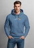 Hoodie Herren Frontprint Line-Art Berge Wandern Natur Outdoor Fashion Kapuzen-Pullover Männer Neverless®preview