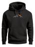 Hoodie Herren Frontprint Line-Art Berge Wandern Natur Outdoor Fashion Kapuzen-Pullover Männer Neverless®preview