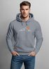 Hoodie Herren Frontprint Line-Art Berge Wandern Natur Outdoor Fashion Kapuzen-Pullover Männer Neverless®preview