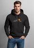 Hoodie Herren Frontprint Line-Art Berge Wandern Natur Outdoor Fashion Kapuzen-Pullover Männer Neverless®preview