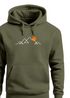 Hoodie Herren Frontprint Line-Art Berge Wandern Natur Outdoor Fashion Kapuzen-Pullover Männer Neverless®preview