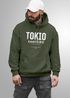 Hoodie Herren Frontprint Tokyo Japan Japanische Schriftzeichen Grafik Print Fashion Streetstyle Männer Neverless®preview