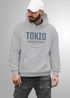 Hoodie Herren Frontprint Tokyo Japan Japanische Schriftzeichen Grafik Print Fashion Streetstyle Männer Neverless®preview