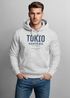 Hoodie Herren Frontprint Tokyo Japan Japanische Schriftzeichen Grafik Print Fashion Streetstyle Männer Neverless®preview