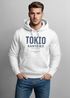 Hoodie Herren Frontprint Tokyo Japan Japanische Schriftzeichen Grafik Print Fashion Streetstyle Männer Neverless®preview