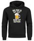 Hoodie Herren für das Oktoberfest – Bildung ist gut Bier ist guter – Ersatz Tracht Pullover Volksfest Bierfest Outfit Spruch Lustig Moonworks®preview
