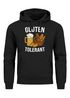 Hoodie Herren für das Oktoberfest Gluten Tolerant Bier Ersatz Tracht Pullover Volksfest Bierfest Outfit Spruch Lustig Moonworks®preview