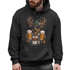 Hoodie Herren für das Oktoberfest Hirsch Maßkrüge Bier Trachtenlook Ersatz Tracht Pullover Volksfest Bierfest Outfit Spruch Lustig Moonworks®preview