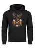 Hoodie Herren für das Oktoberfest Hirsch Maßkrüge Bier Trachtenlook Ersatz Tracht Pullover Volksfest Bierfest Outfit Spruch Lustig Moonworks®preview