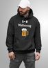Hoodie Herren für das Oktoberfest Maßanzug Fliege Maßkrug Ersatz Tracht Pullover Volksfest Bierfest Outfit Spruch Lustig Moonworks®preview