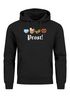 Hoodie Herren für das Oktoberfest Prost und Symbole Ersatz Tracht Pullover Volksfest Bierfest Outfit Spruch Lustig Moonworks®preview