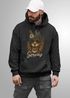 Hoodie Herren für das Oktoberfest Servus Löwe mit Trachtenhut Ersatz Tracht Pullover Volksfest Bierfest Outfit Spruch Lustig Moonworks®preview