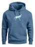 Hoodie Herren Geometrie Polygon Tiere Print Aufdruck Wolf Motiv Kapuzen-Pullover Männer Fashion Streetstyle Neverless®preview