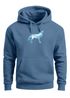 Hoodie Herren Geometrie Polygon Tiere Print Aufdruck Wolf Motiv Kapuzen-Pullover Männer Fashion Streetstyle Neverless®preview