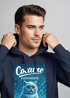 Hoodie Herren Grafik Print Katze Winter Schnee Printshirt Lustig Sarkasmus Kapuzen-Pullover Männer Fashion Streetstyle Neverless®preview