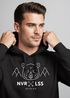 Hoodie Herren Grizzly Bär Berge Abenteuer Adventure  Kapuzen-Pullover Männer Neverless®preview