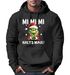 Hoodie Herren Herren Weihnachten Grinch Mimimi Halts Maul Spruch Weihnachtsmuffel Print Ugly XMAS Sweater Kapuzen-Pullover Moonworks®preview