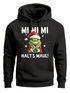 Hoodie Herren Herren Weihnachten Grinch Mimimi Halts Maul Spruch Weihnachtsmuffel Print Ugly XMAS Sweater Kapuzen-Pullover Moonworks®preview