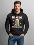 Hoodie Herren Herren Weihnachten Grinch Mimimi Halts Maul Spruch Weihnachtsmuffel Print Ugly XMAS Sweater Kapuzen-Pullover Moonworks®preview