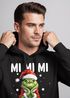 Hoodie Herren Herren Weihnachten Grinch Mimimi Halts Maul Spruch Weihnachtsmuffel Print Ugly XMAS Sweater Kapuzen-Pullover Moonworks®preview