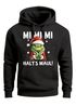 Hoodie Herren Herren Weihnachten Grinch Mimimi Halts Maul Spruch Weihnachtsmuffel Print Ugly XMAS Sweater Kapuzen-Pullover Moonworks®preview
