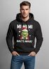 Hoodie Herren Herren Weihnachten Grinch Mimimi Halts Maul Spruch Weihnachtsmuffel Print Ugly XMAS Sweater Kapuzen-Pullover Moonworks®preview