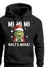 Hoodie Herren Herren Weihnachten Grinch Mimimi Halts Maul Spruch Weihnachtsmuffel Print Ugly XMAS Sweater Kapuzen-Pullover Moonworks®preview